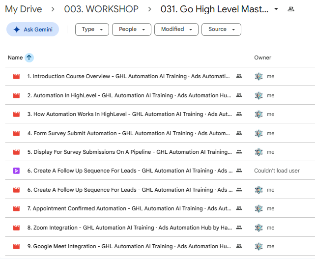 GoHighLevel (GHL) Masterclass Workshop